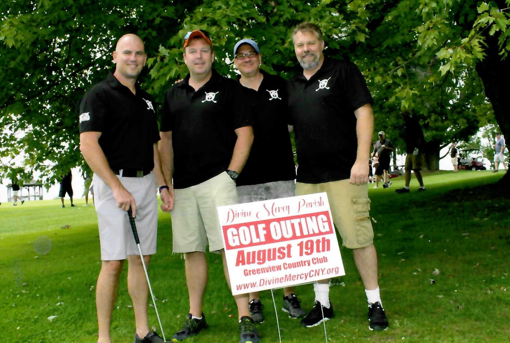 The team at the Golf Fundraiser.